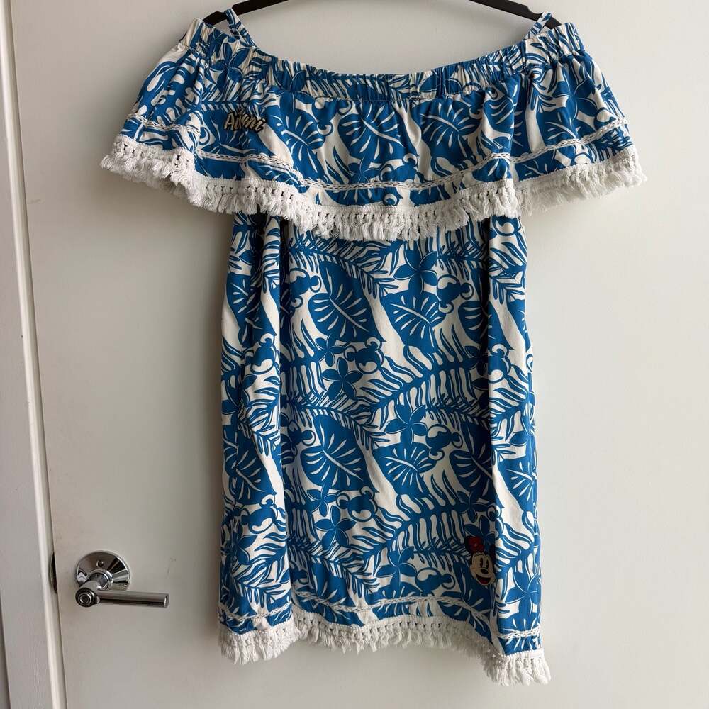 Aulani Disney Resort & Spa Minnie Mouse Tropical Off-The-Shoulder Dress Size S